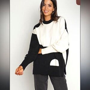 PISTOLA Darya Oversized Crewneck Yin Ya g Sz Large